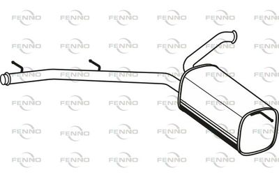 P1718 FENNO Глушитель выхлопных газов конечный