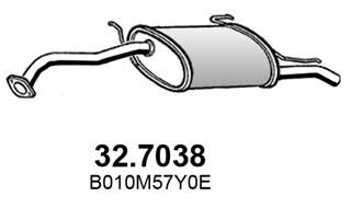 327038 ASSO Глушитель выхлопных газов конечный