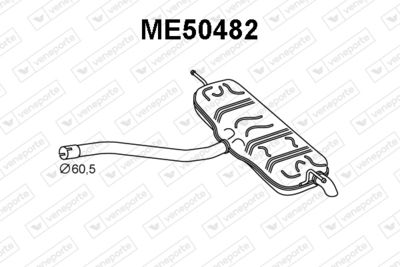 ME50482 VENEPORTE Глушитель выхлопных газов конечный