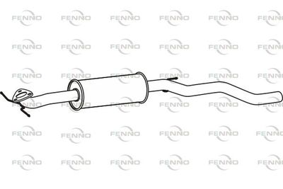P43179 FENNO Средний глушитель выхлопных газов