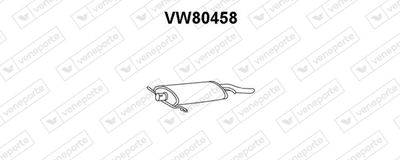 VW80458 VENEPORTE Глушитель выхлопных газов конечный