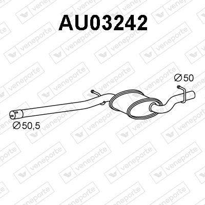 AU03242 VENEPORTE Предглушитель выхлопных газов