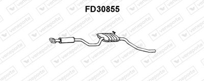 FD30855 VENEPORTE Средний глушитель выхлопных газов