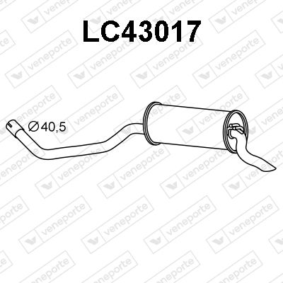 LC43017 VENEPORTE Глушитель выхлопных газов конечный