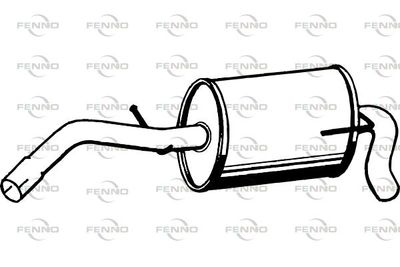 P5546 FENNO Глушитель выхлопных газов конечный