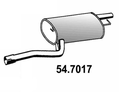 547017 ASSO Глушитель выхлопных газов конечный