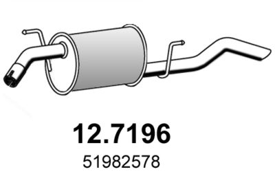 127196 ASSO Глушитель выхлопных газов конечный
