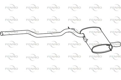 P30613 FENNO Глушитель выхлопных газов конечный