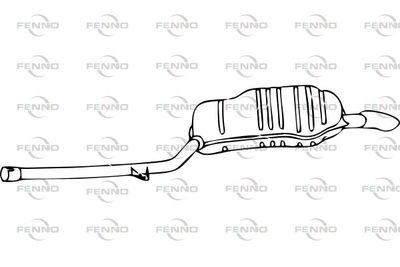 P11025 FENNO Глушитель выхлопных газов конечный