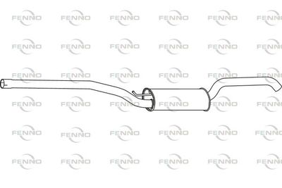 P23090 FENNO Средний глушитель выхлопных газов