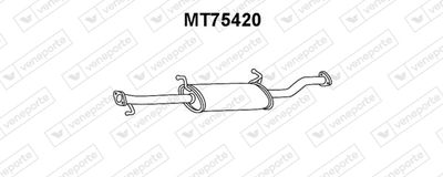 MT75420 VENEPORTE Предглушитель выхлопных газов