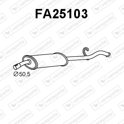 FA25103 VENEPORTE Глушитель выхлопных газов конечный