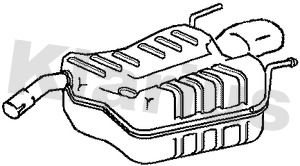 220792 KLARIUS Глушитель выхлопных газов конечный