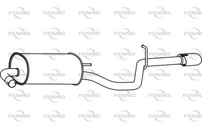 P31049 FENNO Глушитель выхлопных газов конечный