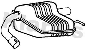 231146 KLARIUS Глушитель выхлопных газов конечный
