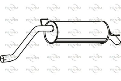 P2108 FENNO Глушитель выхлопных газов конечный