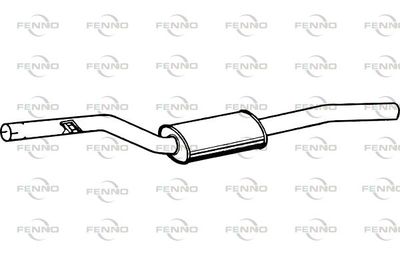 P1428 FENNO Средний глушитель выхлопных газов