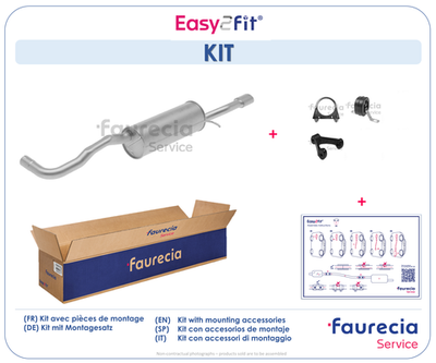 FS03168 Faurecia Глушитель выхлопных газов конечный