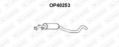 OP40253 VENEPORTE Средний глушитель выхлопных газов