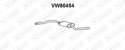 VW80454 VENEPORTE Предглушитель выхлопных газов