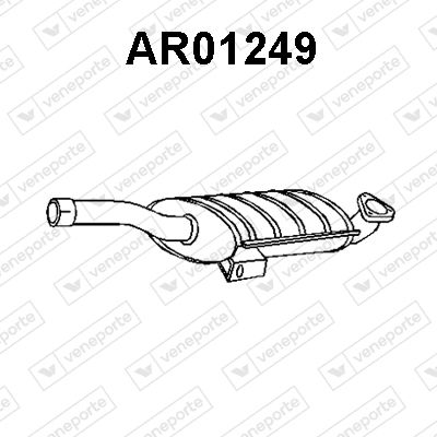 AR01249 VENEPORTE Средний глушитель выхлопных газов