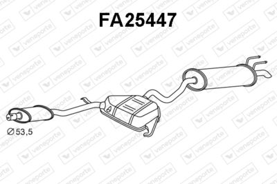 FA25447 VENEPORTE Глушитель выхлопных газов конечный