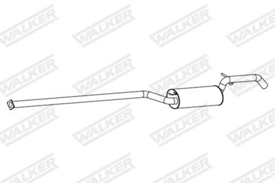 24342 WALKER Глушитель выхлопных газов конечный