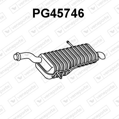 PG45746 VENEPORTE Глушитель выхлопных газов конечный