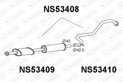 NS53408 VENEPORTE Предглушитель выхлопных газов