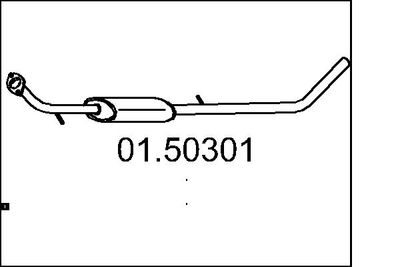 0150301 MTS Средний глушитель выхлопных газов