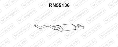 RN55136 VENEPORTE Глушитель выхлопных газов конечный