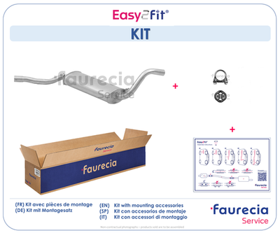 FS03001 Faurecia Глушитель выхлопных газов конечный