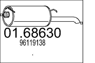0168630 MTS Глушитель выхлопных газов конечный