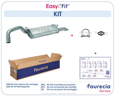 FS90046 Faurecia Глушитель выхлопных газов конечный