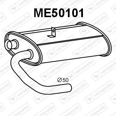 ME50101 VENEPORTE Предглушитель выхлопных газов