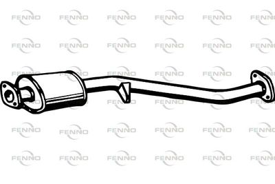 P4167 FENNO Средний глушитель выхлопных газов