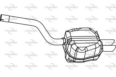 P5785 FENNO Глушитель выхлопных газов конечный