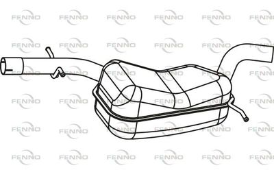 P5784 FENNO Средний глушитель выхлопных газов