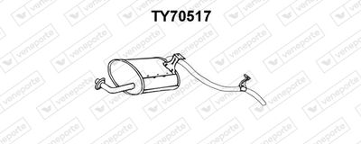 TY70517 VENEPORTE Глушитель выхлопных газов конечный