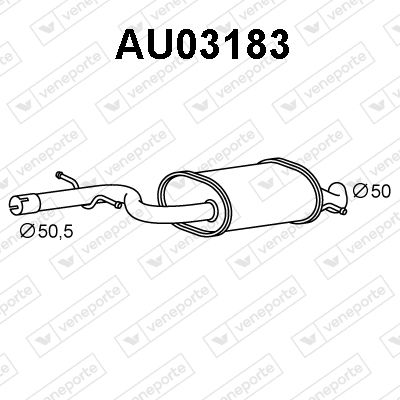 AU03183 VENEPORTE Предглушитель выхлопных газов