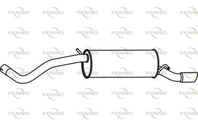 P72056 FENNO Глушитель выхлопных газов конечный