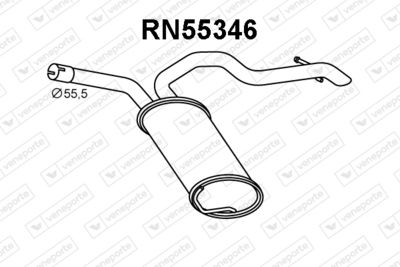 RN55346 VENEPORTE Глушитель выхлопных газов конечный