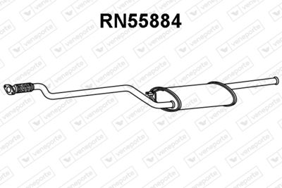 RN55884 VENEPORTE Предглушитель выхлопных газов