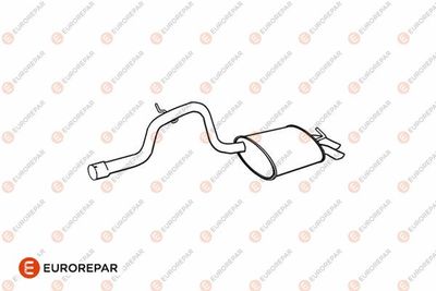 E12828J EUROREPAR Глушитель выхлопных газов конечный