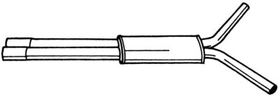 19406 SIGAM Средний глушитель выхлопных газов