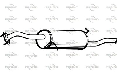 P3505 FENNO Глушитель выхлопных газов конечный