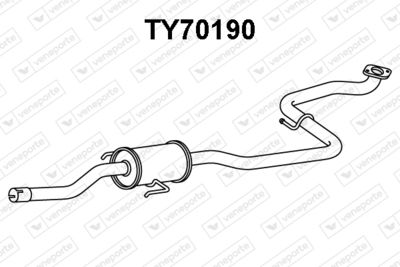 TY70190 VENEPORTE Предглушитель выхлопных газов