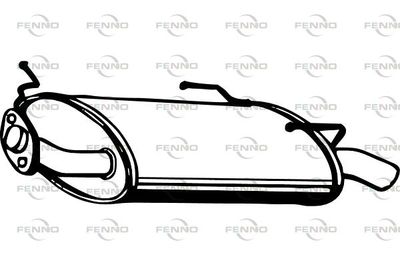 P4214 FENNO Глушитель выхлопных газов конечный