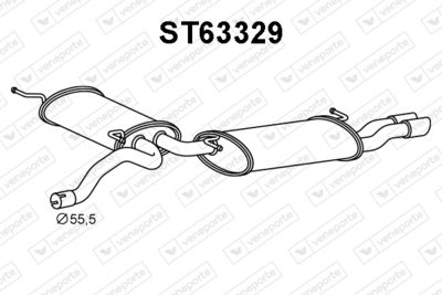 ST63329 VENEPORTE Глушитель выхлопных газов конечный