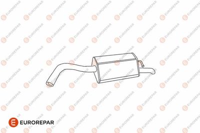 E12842R EUROREPAR Глушитель выхлопных газов конечный